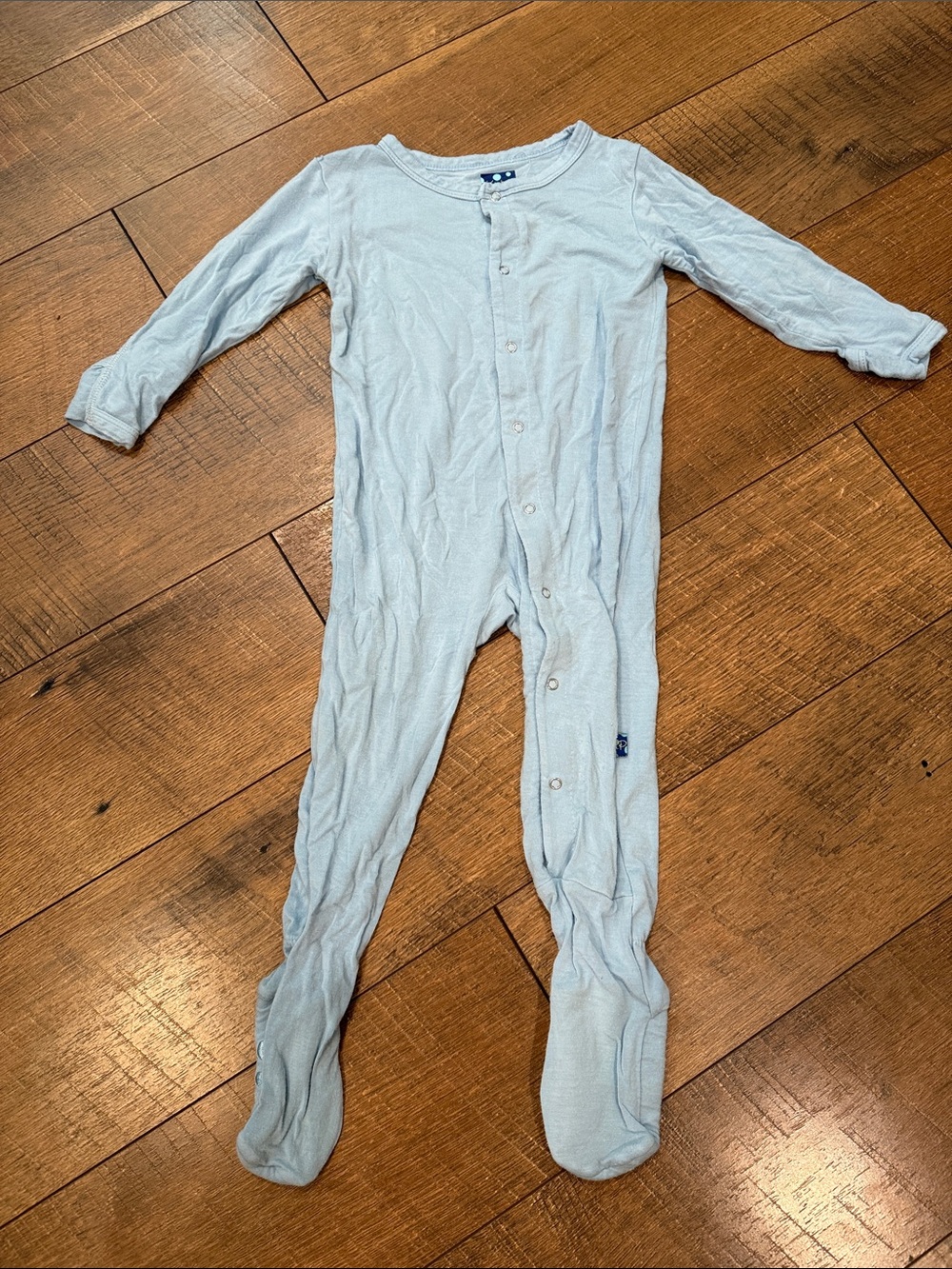 Kickee Pants Pale Blue Footed One-Piece